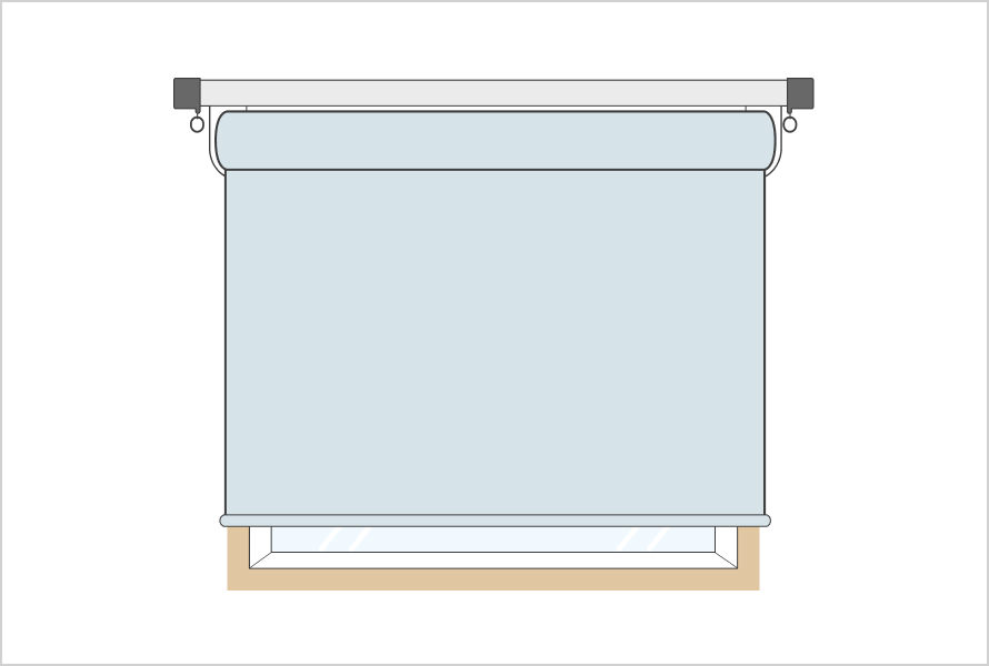 カーテンレール付けイラスト