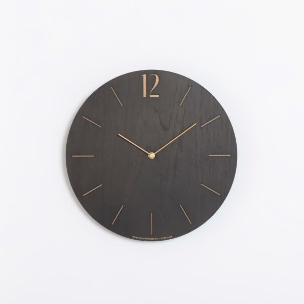壁掛け時計 | PROUD CLOCK BLACK -NENRIN-