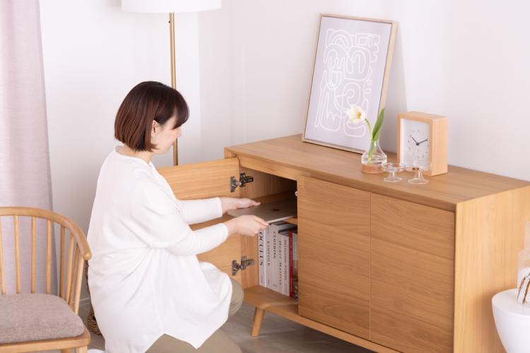収納上手さんとつくる、ゆとりと春のやわらかさを楽しむ2LDKリビング