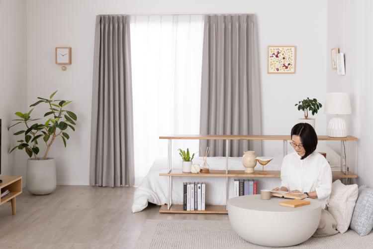 落ち着きとやわらかさを添える、ナチュラルなお部屋に