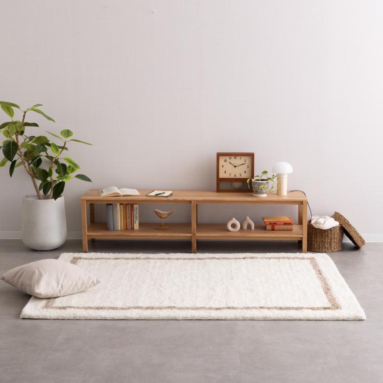 自然のぬくもり感じるウールラグ