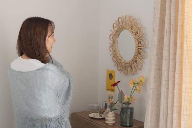 旅行好き女子のバリ風ナチュラルな8畳のお部屋