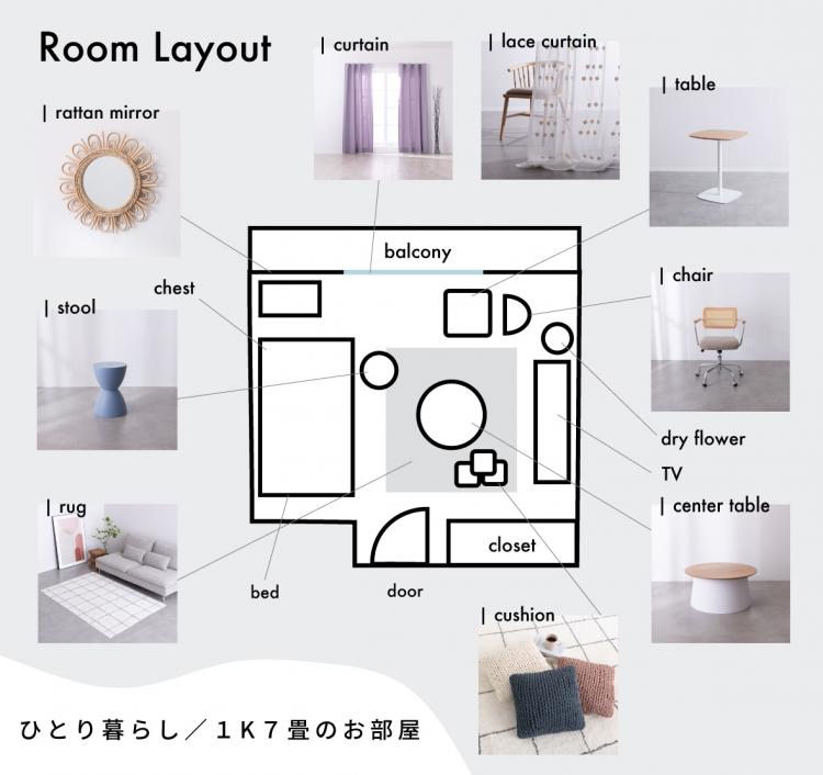 カラフルポップな７畳のお部屋で、お仕事もプライベートも心ときめく