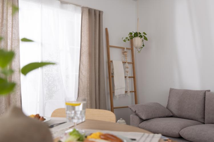 リビングダイニングで楽しむ、風通しのいい、ジャパンディインテリア