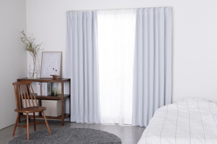 ぐっすり眠れる遮光1級のカーテン×機能性レース