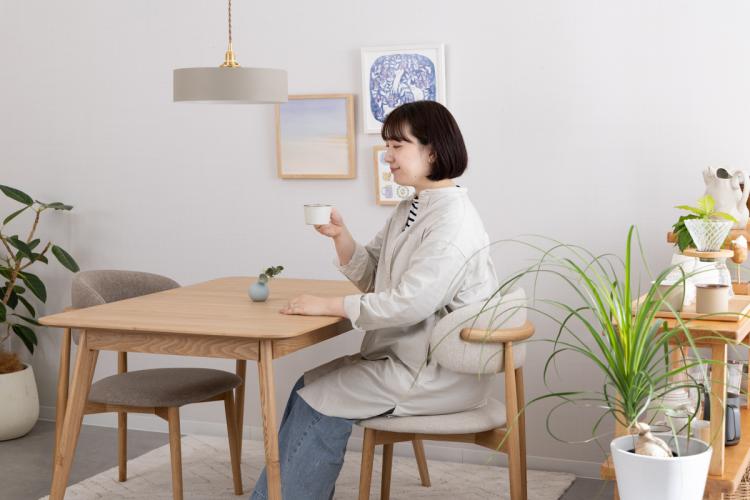 伸長式ダイニングテーブルで広がる暮らし。北欧ナチュラルなダイニング