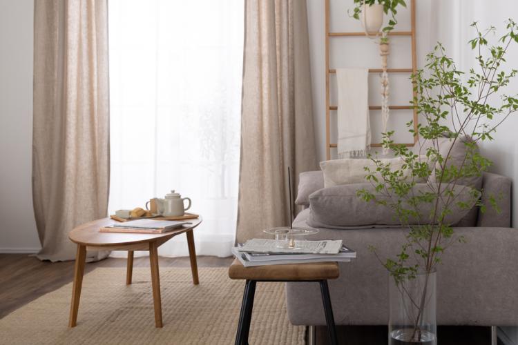 リビングダイニングで楽しむ、風通しのいい、ジャパンディインテリア